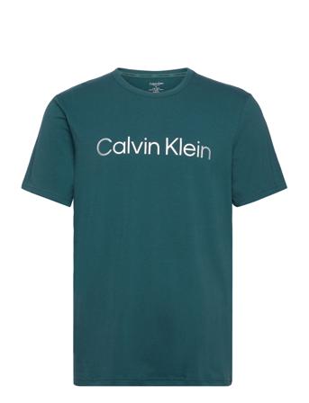 S/S Crew Neck T-shirts Short-sleeved Blå Calvin Klein*Betinget Tilbud