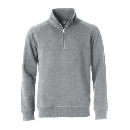 Clique Unisex Adult Classic Melange Halv Zip Sweatshirt L Grå