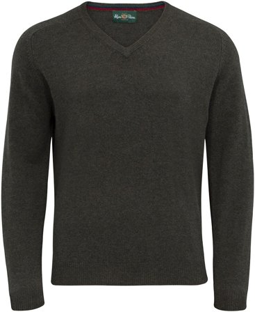 Alan Paine Streetly V-Neck Pullover Seaweed