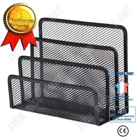 Postställ - LUNAVO - Svart metall - 3 fack - Stöttålig