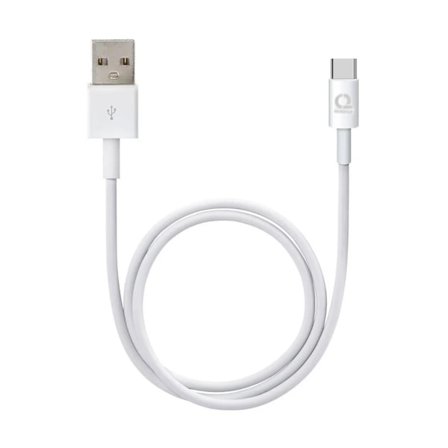 USB A till USB C Laddare 18W 1 Meter - Vit