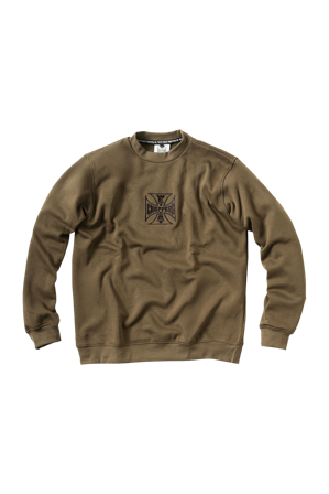 Genser West Coast Choppers Parts Olivengrønn M