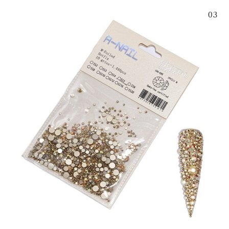 Nageldekorationer för nail art Strass Ormanent Röd Bakgrund Flat Botten Strass Flame Rose Gold Diamand 05 Amber paper card gold diamand nagelstickers