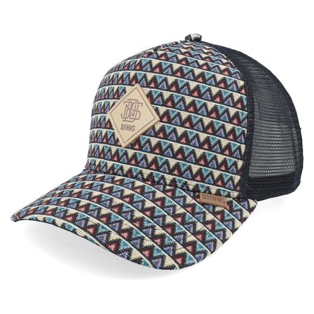 Djinns - Hft Cap Colour Triangle/Black A-Frame Trucker Trucker Multi Cap - @ Hatstore