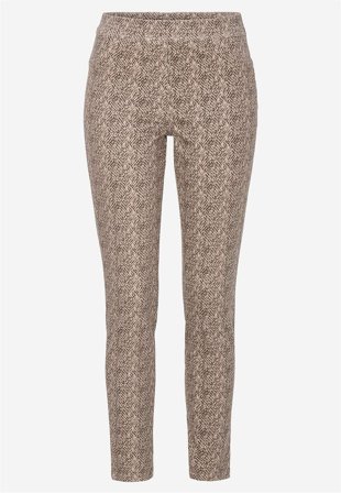 Cellbes of Sweden - Stretchy leggings i beige / mønstret for damer i størrelse 54/56