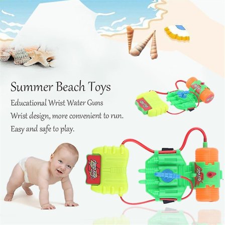 Intelligente sommerstrandleker for barn - Utdannende håndleddsvannpistoler