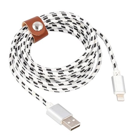 Lightning-USB-latauskaapeli, Kudottu - 2 m