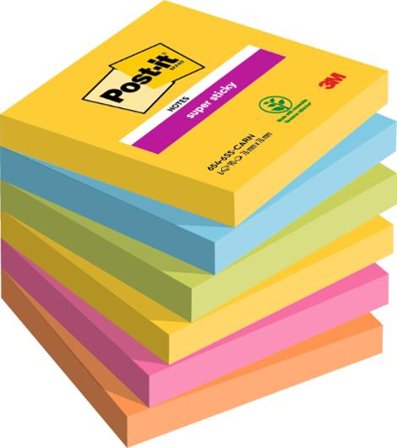 POST-IT Note SS Carnival 76x76mm 6/fp - Lyreco - Kontorsmaterial - Notes och Post-It - Notes - Extra sticky