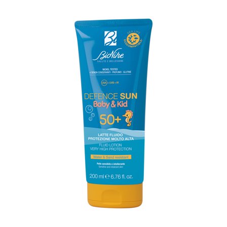 Bionike Defence Sun Baby&Kid Latte Fluido SPF50+ 200ml - Crema Solare Bambini