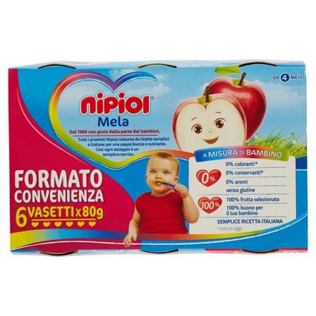 Nipiol Omogeneizzato Mela 6x80g