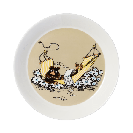 Arabia Mumin Tallrik 19Cm Bisamråttan Beige Skålar 19 CM