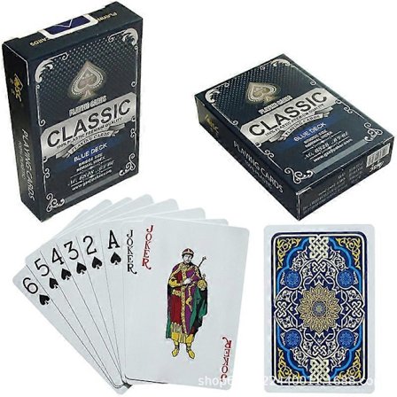 Frostet Plast Spillkort, Vanntette Spillkort, Spillkort Standard Størrelse, Slitesterke Spillkort