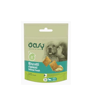 Oasy Snack Cane Biscotti Ripieni Dental Fresh 70g
