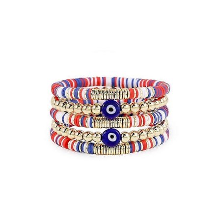 Fargerike perlearmbånd stretch sommer strand smykker gaver