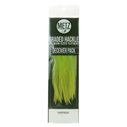 Metz Hackle Deceiver and Streamer Pack - Chartreuse