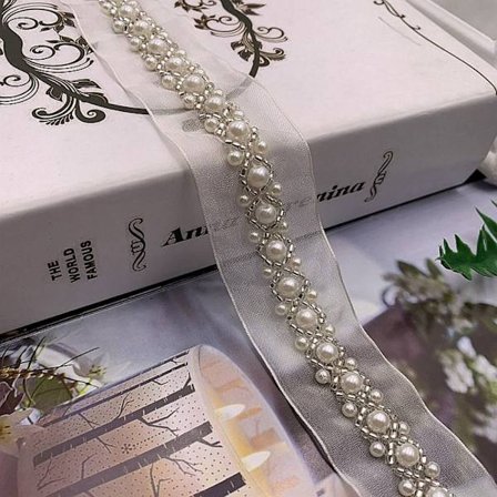 1 Yard Pearl Braid Spetsband Spetskant A A