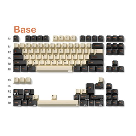 hhkb Carbon PBT Keycap Set Double-shot Dye Sub OEM Höjd Bakgrundsbelysta Tangenter För Mekaniskt Tangentbord Professionell