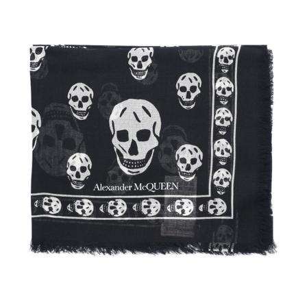 Alexander McQueen, Silky Scarves Zwart, Heren, Maat:ONE Size