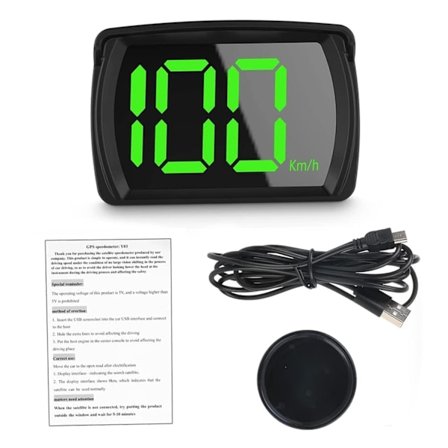 Bil Digital Hastighetsmåler Kmh 2,8 Tom Display Skjermbil Head-up Display Gps Speedometer Kmh Speed Alert Head Up Display For Alle Biler