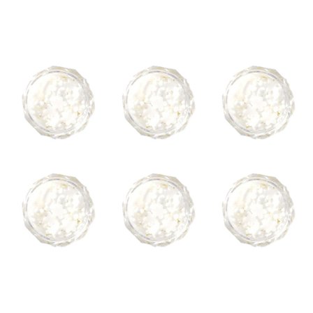 Nail Art 3D Akryl Flower Nail Art Liten Vit Flower Five