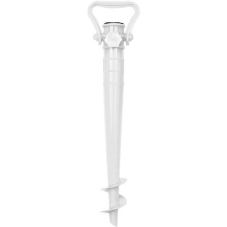 #Hvit paraplyholder for sand eller jordstrand Paraplyføtter Propellparaplyføtter for å skru inn i sanden Sandparaplybase#