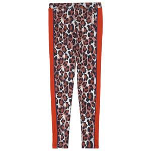 Kids - Hummel Red Katrine Leopard Leggings 14 years (164 cm) - Bottoms - 14 Years (164 cm) - Orange - Mädchen