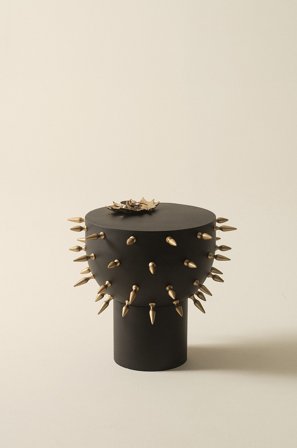 Jotex - Sidebord, Diameter 40 Cm Svart/gull - BARB - Kjøp Sidebord & småbord hos Jotex