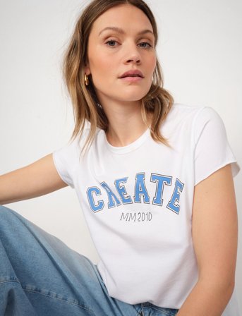 MOS MOSH Mmcelli O-Ss Tee - White - S