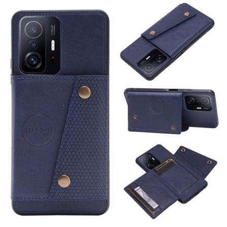Xiaomi Mi 11T - Skal med Korthållare Mörkblå