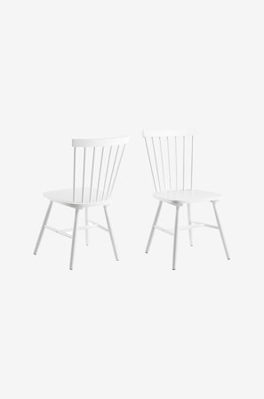 AC Design Furniture - Matstol Riano 2-pack - Vit - Pinnstolar - Från Homeroom