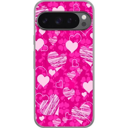 Yhteensopiva Puhelinkuori Google Google Pixel 9 Pro XL PopSydänKuviointi