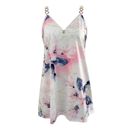 Sommer Tank Top til kvinder V-hals Kvinde Mode Ærmeløs Top Løs Pasform C