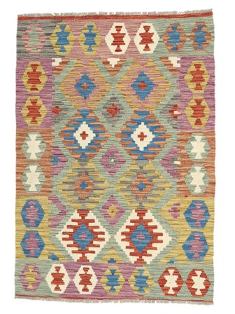 Klein Kelim Afghan Old Style Vloerkleed 101X144 Wol