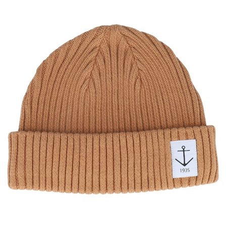 Resteröds - Beige shortbeanie Mütze - Smula Light Brown Short Beanie @ Hatstore