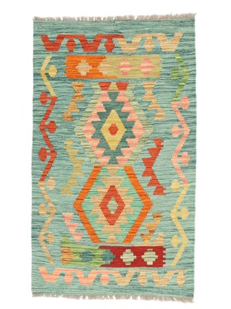 Handgeweven Kelim Afghan Old Style Vloerkleed 74X123
