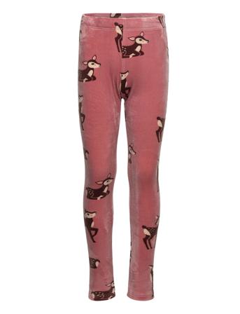 Leggings Velour Aop Deers Leggingsit Vaaleanpunainen Lindex