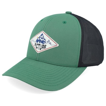 Picture - Zephyr Smoke Pine Green/Black Trucker Trucker Green Cap - @ Hatstore
