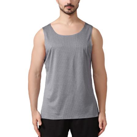 Ärmlösa Toppar För Män I Enfärgad T-shirt