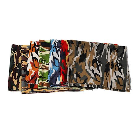7 stk. Camouflage Bomuldsstof Kvadratisk 18,9 tommer Bred Assorterede Stilarter Blød Åndbar Patchwork Stof Til Håndværk DIY