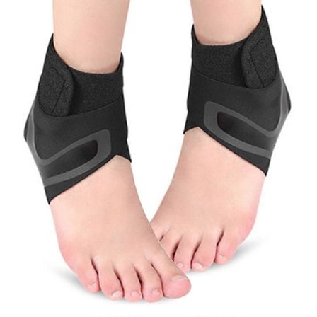 Stabiliserende bandage til skadesrestitution og åndbar neopren ankel- og fodstøtte, neuropati lindring, plantar fasciitis smerte, justerbar støtte