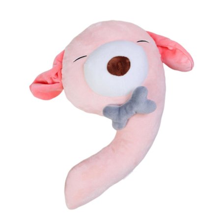 Digitalt dyre dukke 0-9 tegnefilm tal søde giraf søhest krokodille plys bamser ledsager pædagogisk legetøj blødt udstoppet talpude(Lyseblå)