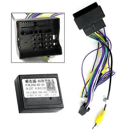 Bilradio Instrumentbräda Tillbehörsfäste Kompatibel med PEUGEOT 308 408 2008-16 android Multimedia Radio Panel Ram Kabel och Canbus-Perfet