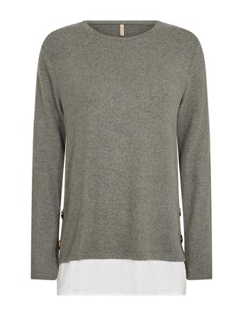 Sc-Biara Tops Knitwear Jumpers Grey Soyaconcept