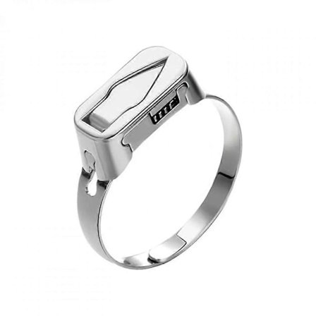 Justerbar ring för män, multifunktionell, rostfritt stål, silver, 16x22mm (FMY)