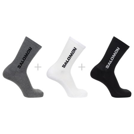 Salomon - Sukat Sukat Everyday Crew 3-pack - Black / White