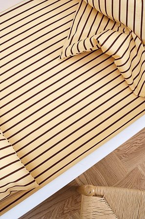 Jotex - Mini Faconsyet Lagen Tremmeseng Økologisk Gul/brun - SIMA - Køb Lagener hos Jotex