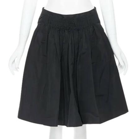 Miu Miu Pre-owned, Pre-owned Polyester bottoms Zwart, Dames, Maat:S
