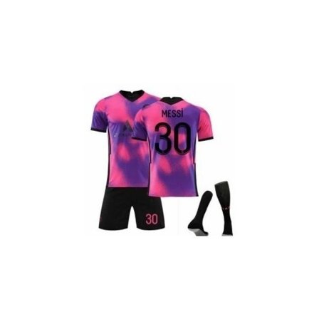fodboldtrøje / fodboldtøj messi til børn / voksne med fodbold