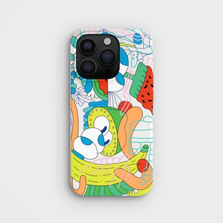 Mike Perry Watermelon Design on Plant-Based Phone Case, PLNTPRTCT , iPhone 15 Pro