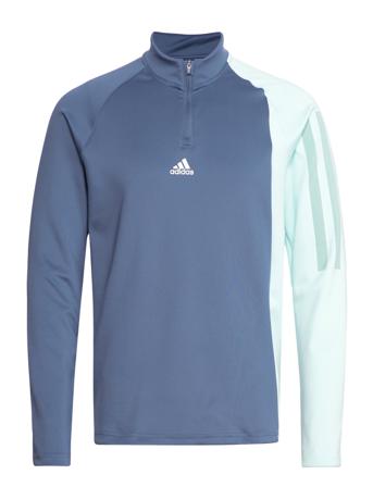 Training 1/4-Zip Colourblock Long-Sleeve Top T-Langærmet Skjorte Multi/mønstret Adidas Performance